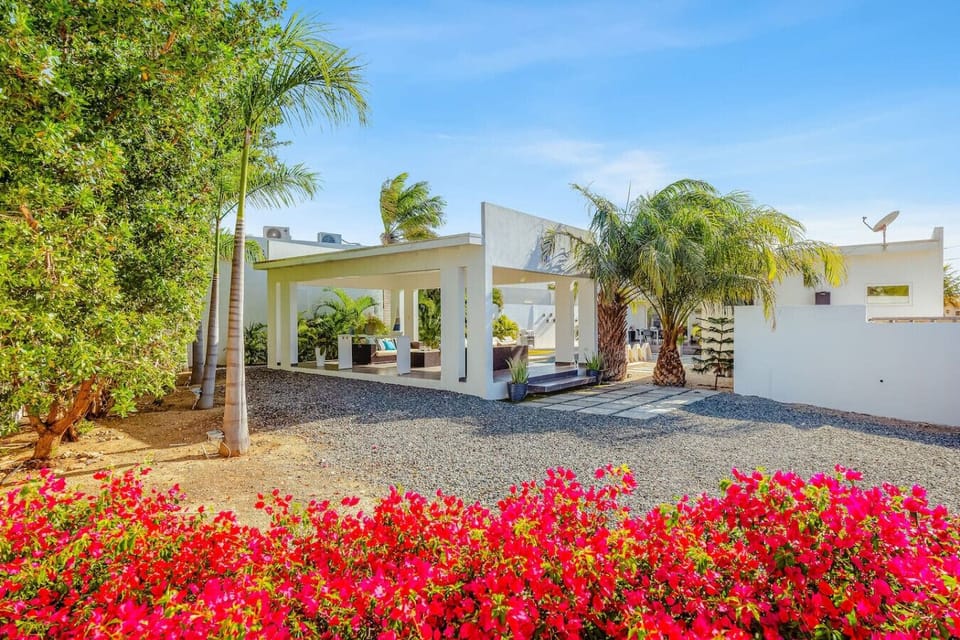 A calm outdoor area surrounded by greenery—great for slowing down, getting some fresh air, and enjoying the quiet.