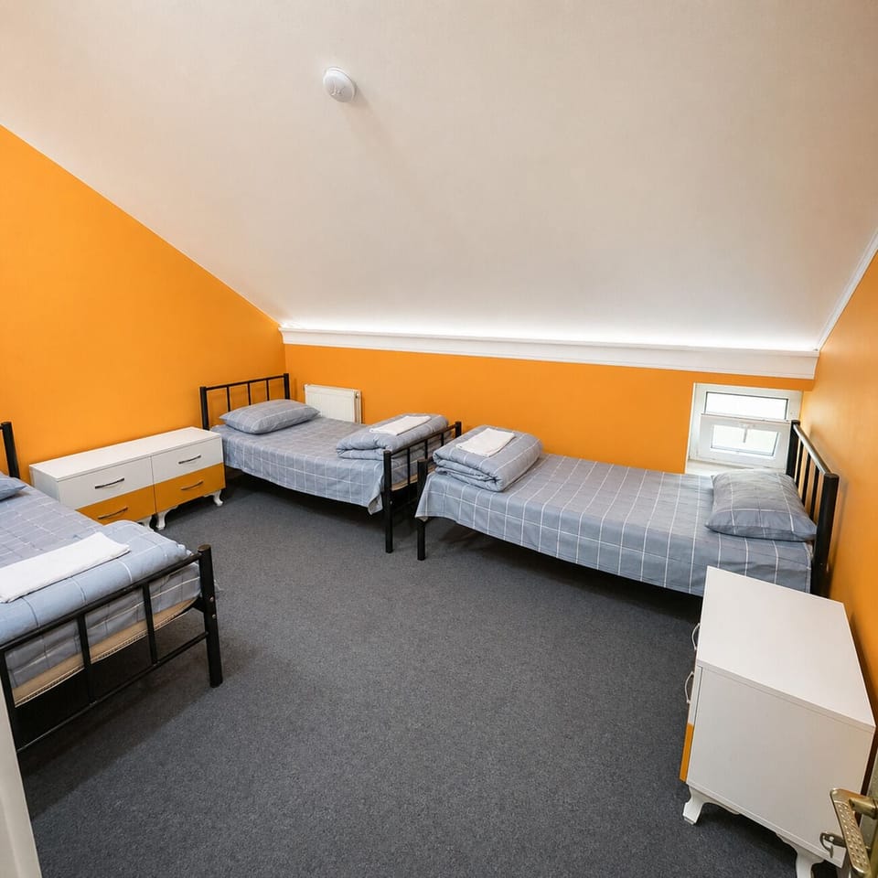 Economy Triple Room, 3 Twin Beds | Iron/ironing board (on request), WiFi (free), bed sheets