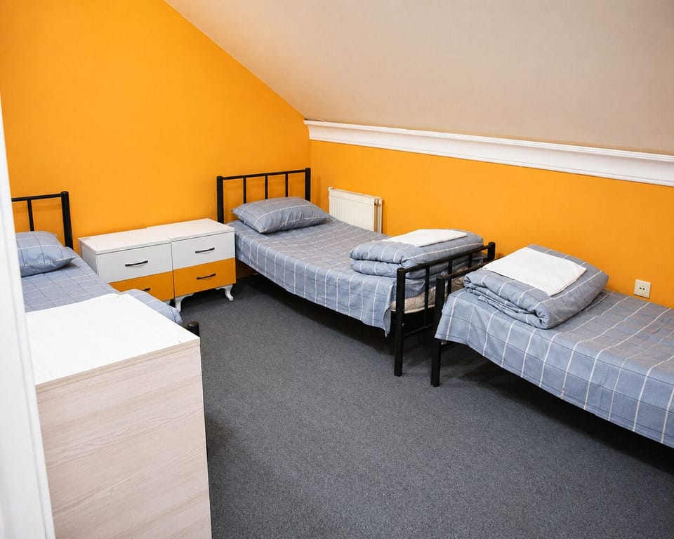 Economy Triple Room, 3 Twin Beds | Iron/ironing board (on request), WiFi (free), bed sheets
