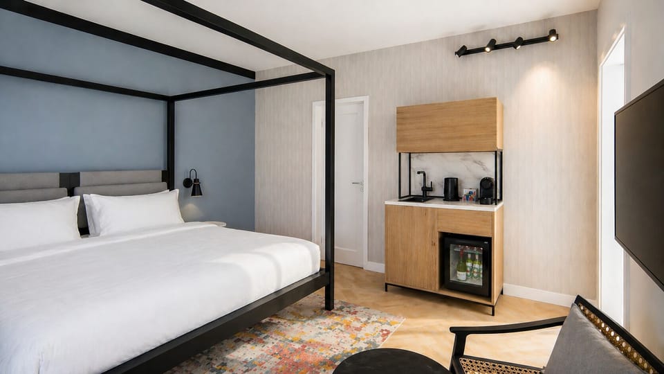 Attic Apartment with Kitchenette | Private kitchenette | Espresso maker, coffee/tea maker, mini-fridge, electric kettle