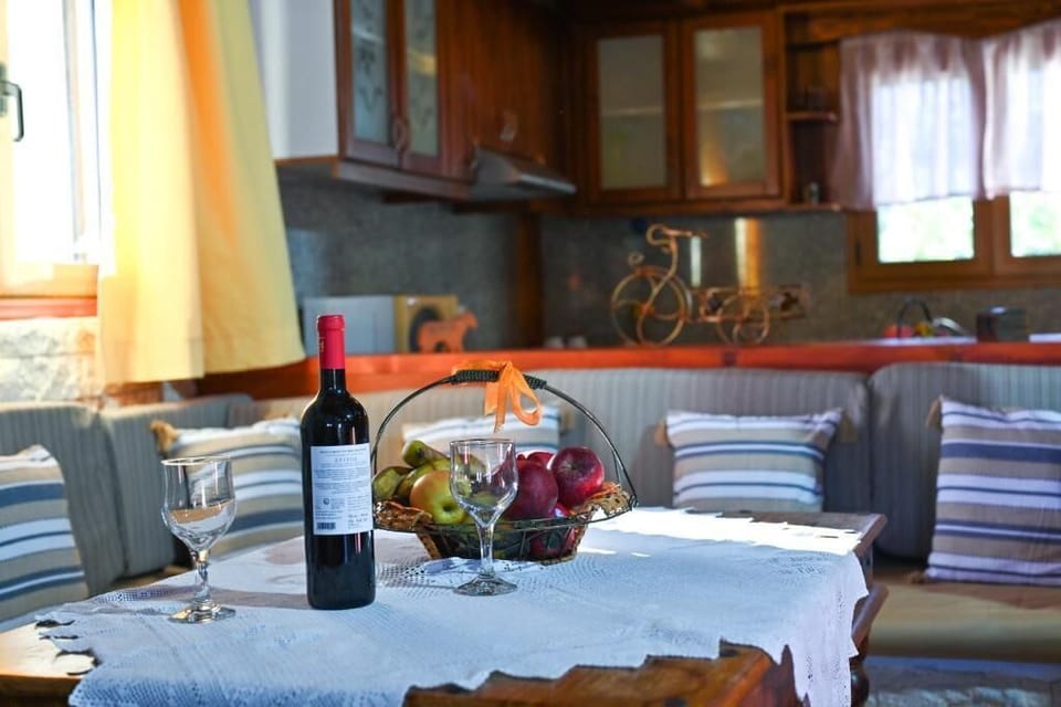 Indoor  Dining Area with Pool View and Shaded Seating