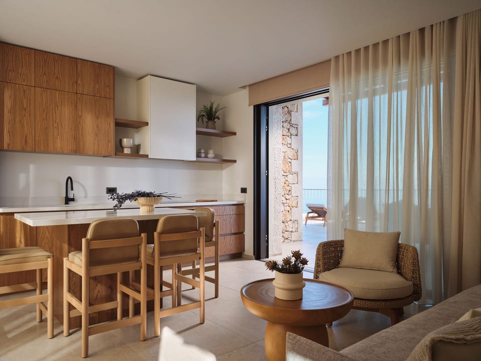 A fully equipped kitchen with contemporary design.