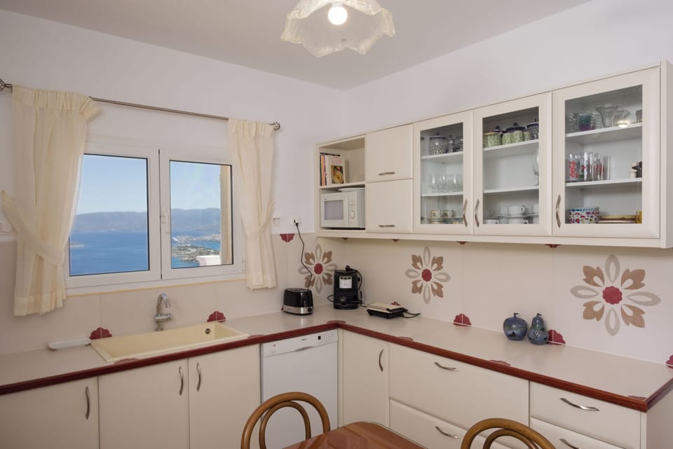 Villa, Sea View | Private kitchen | Full-size fridge, microwave, oven, stovetop