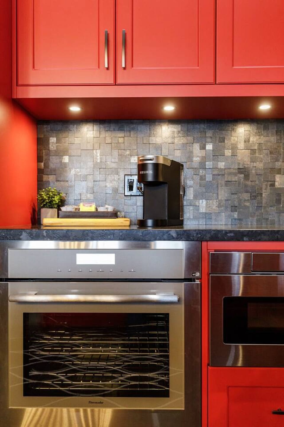 Your morning ritual is covered with a Keurig, coffee pods, tea, and everything you need to start the day right.