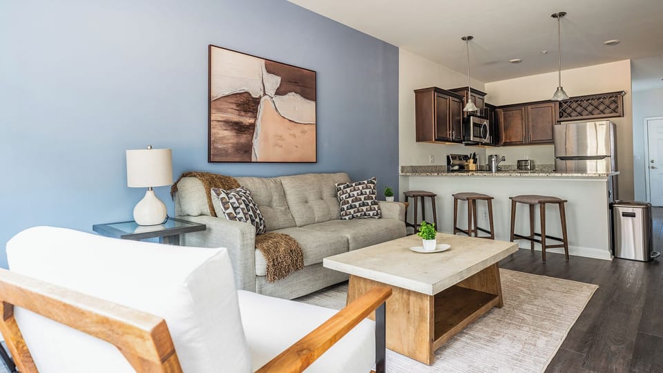 Apartment (2 Bedrooms) | Living area | 50-inch TV with digital channels