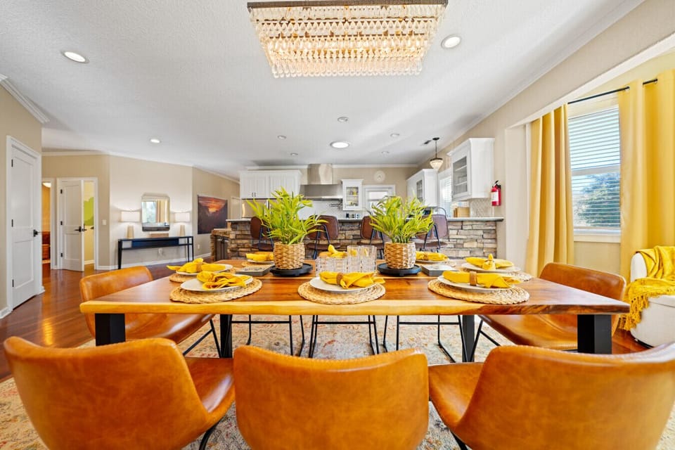 Bright, spacious, and welcoming, this dining room is built for togetherness, whether you’re planning your day or reliving your adventures.