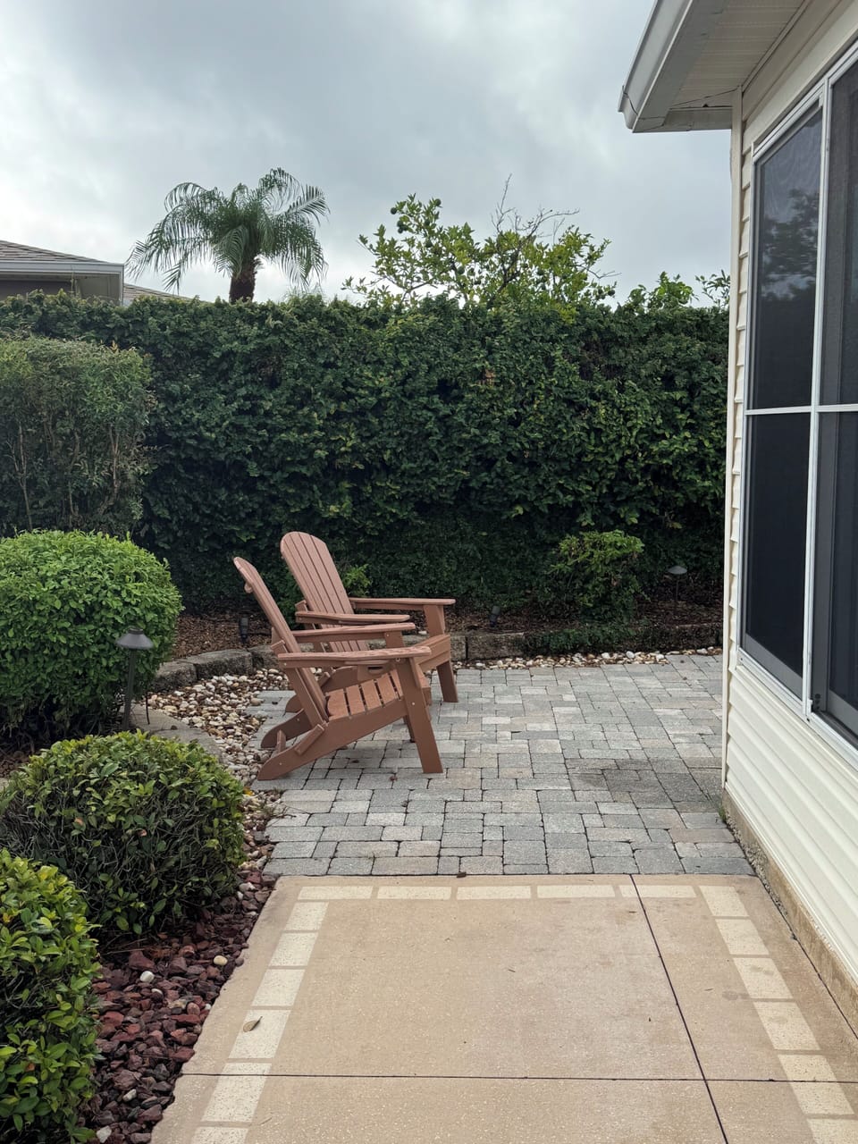 Landscape private patio