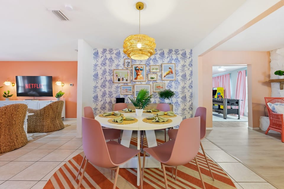 Gather around the table, share stories, and enjoy bites, sips, and laughter—our dining area is made for good times.