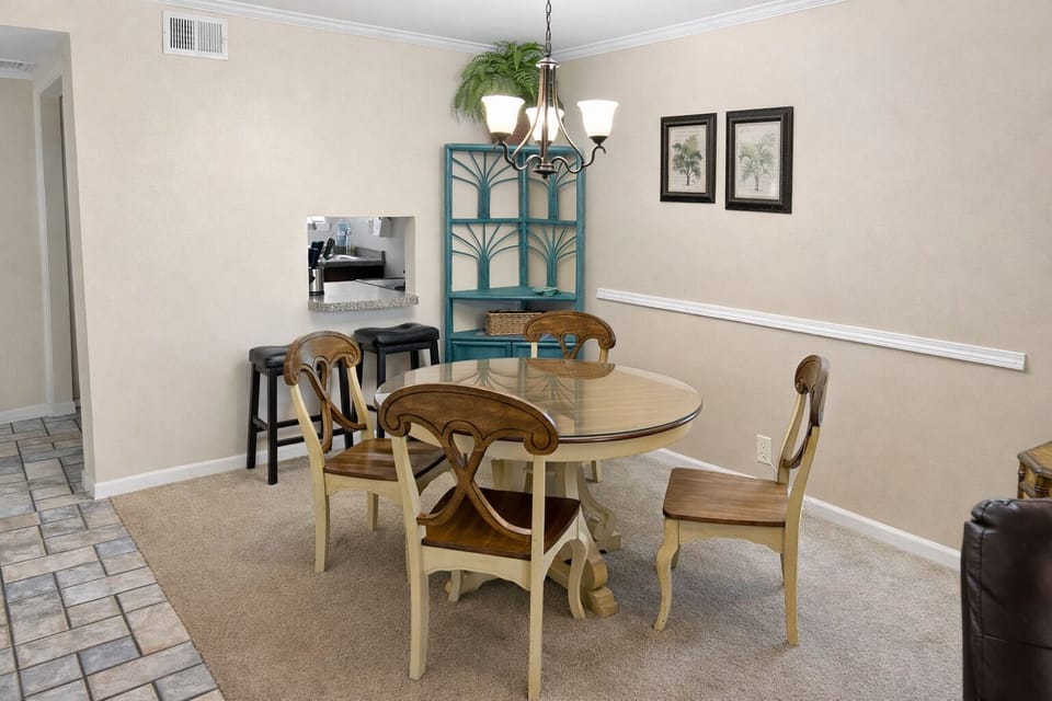 Dining area and table.