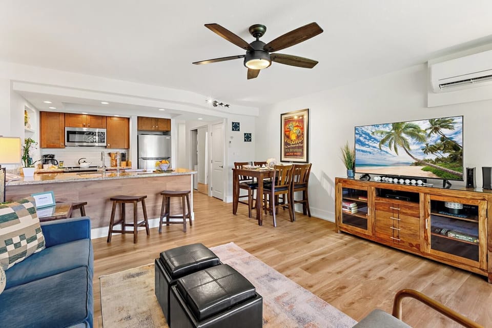 Settle into your living room with flat screen TV and garden views, perfect for movie nights or quiet mornings with coffee. PKD-104