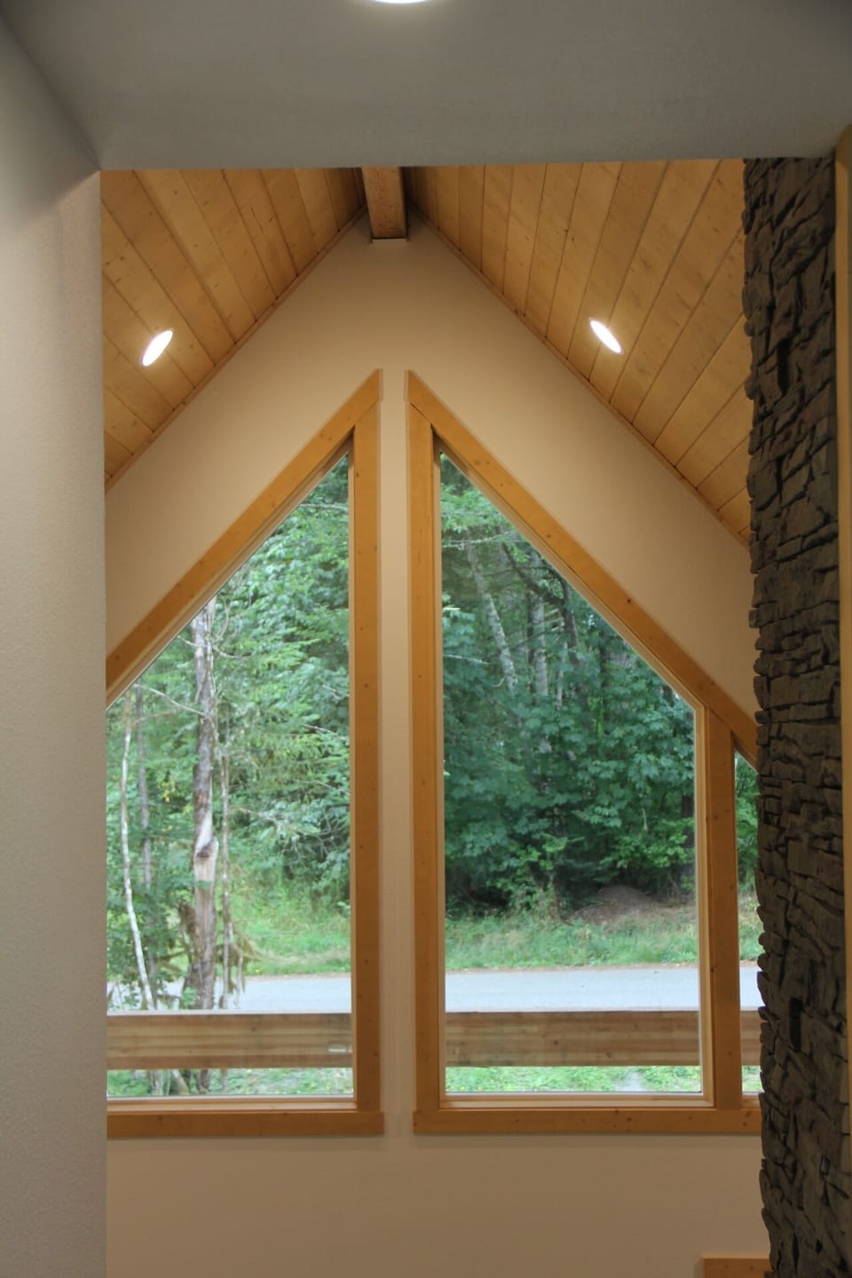 Beautiful view from the upper level living room.