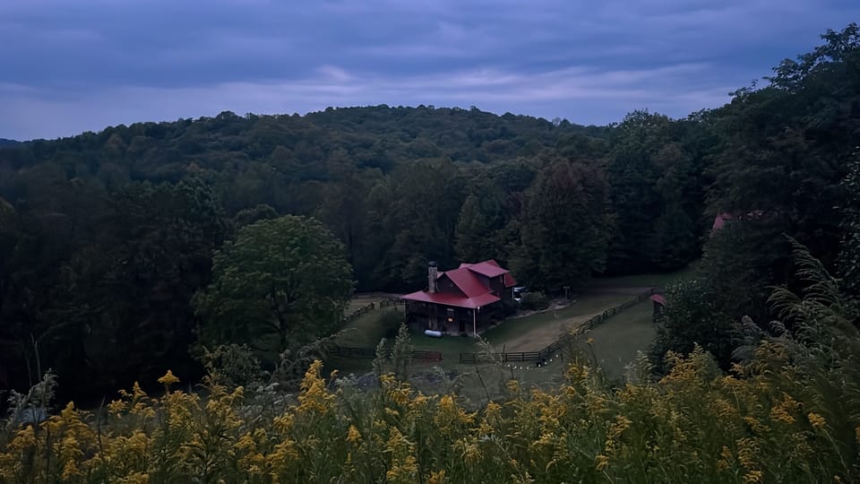 View from hill of house, used in music video