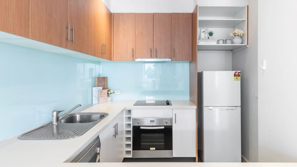 Clean, functional layout for easy cooking