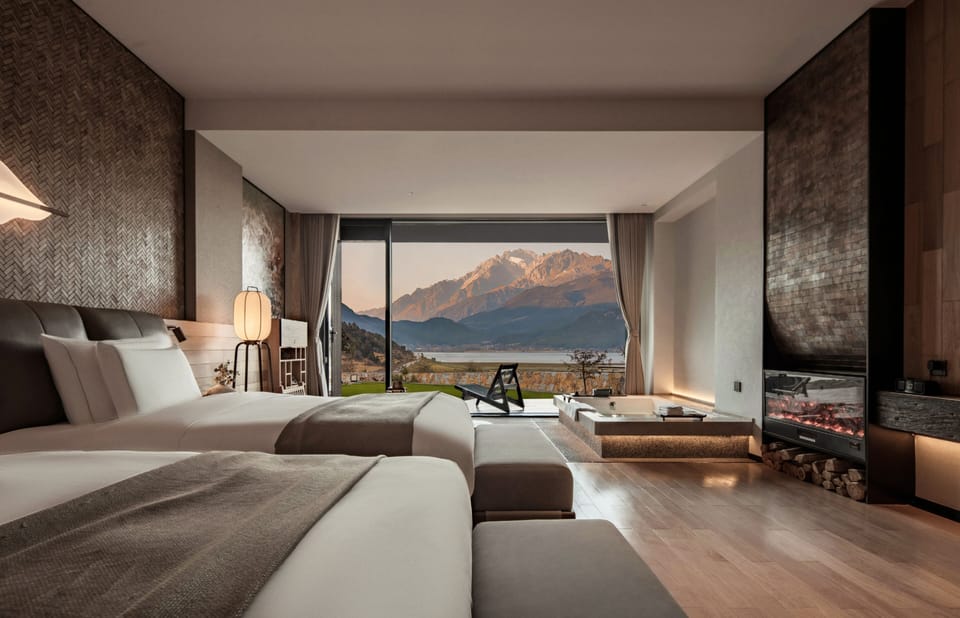Luxury Twin Room, Multiple Beds, Non Smoking, Mountain View | Premium bedding, down comforters, memory foam beds, minibar
