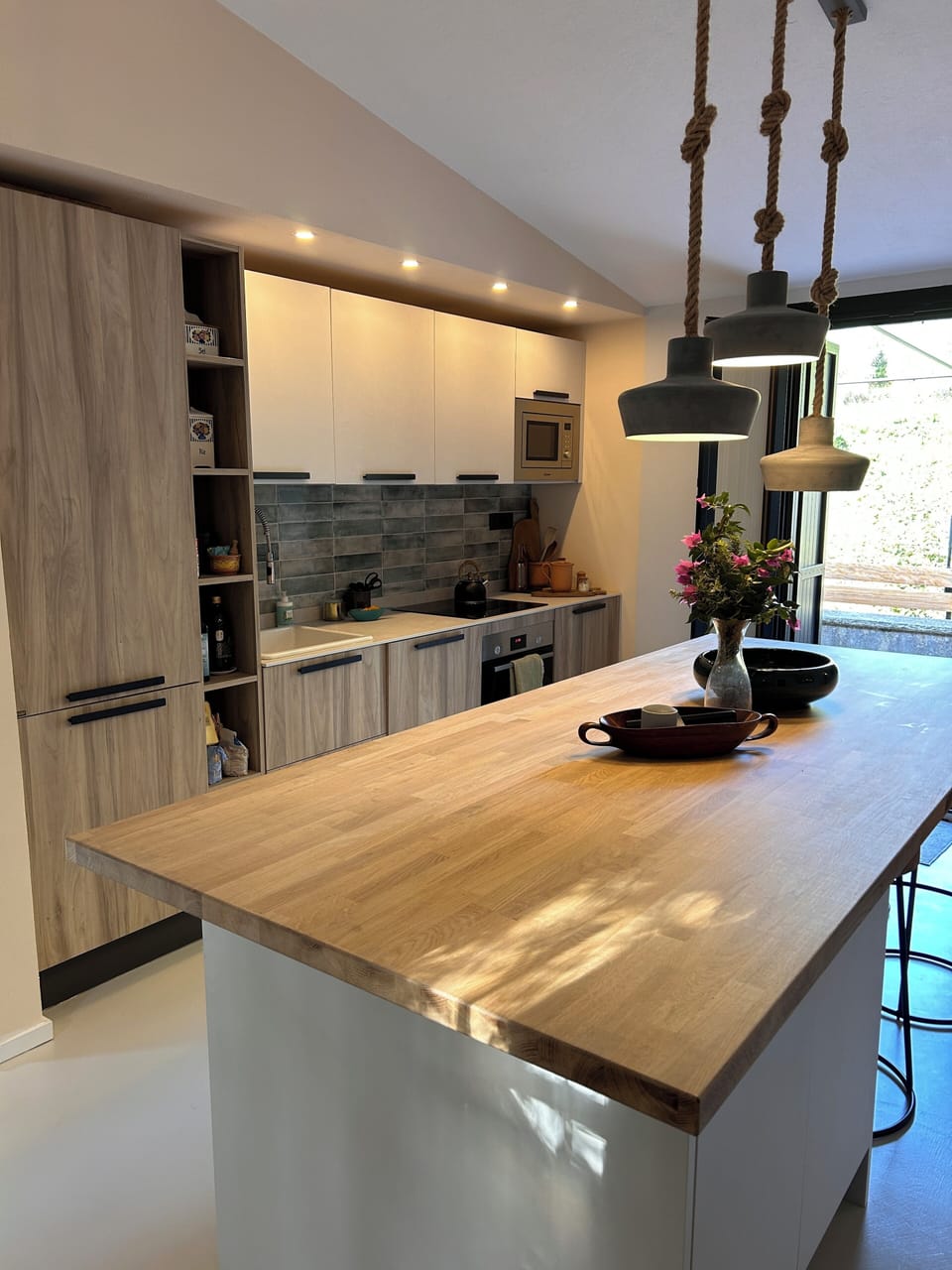 Villa, 2 Bedrooms, Terrace, Sea View | Private kitchen | Espresso maker, coffee/tea maker, electric kettle
