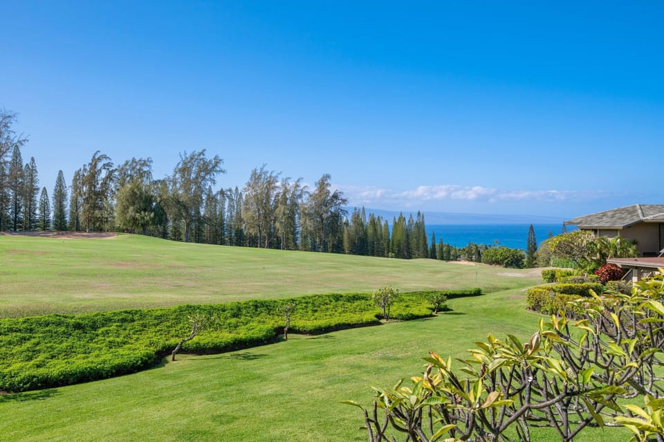 Kapalua golf course with ocean view