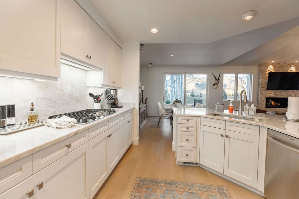 Whip up your favorite meals in this beautifully designed kitchen