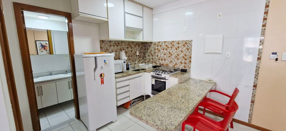 Basic Apartment | Private kitchen | Fridge, microwave, blender, cookware/dishes/utensils