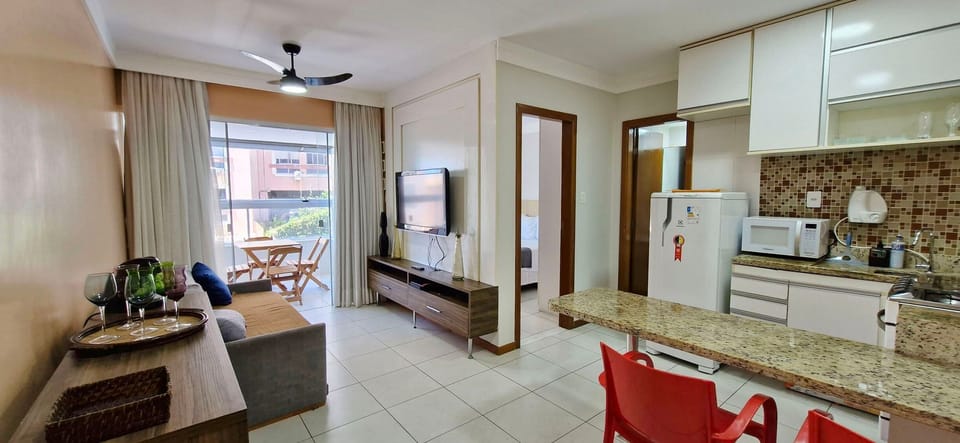 Basic Apartment | Living area | 32-inch Smart TV with satellite channels
