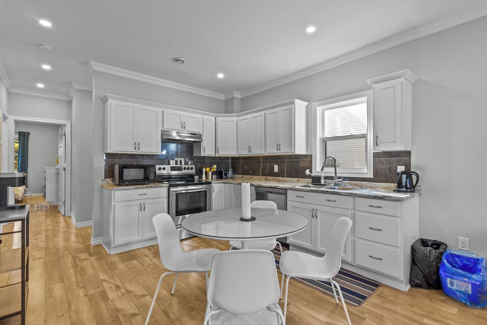 Enjoy a bright, open kitchen and dining space—perfect for cozy meals or a morning coffee before exploring St. John’s.