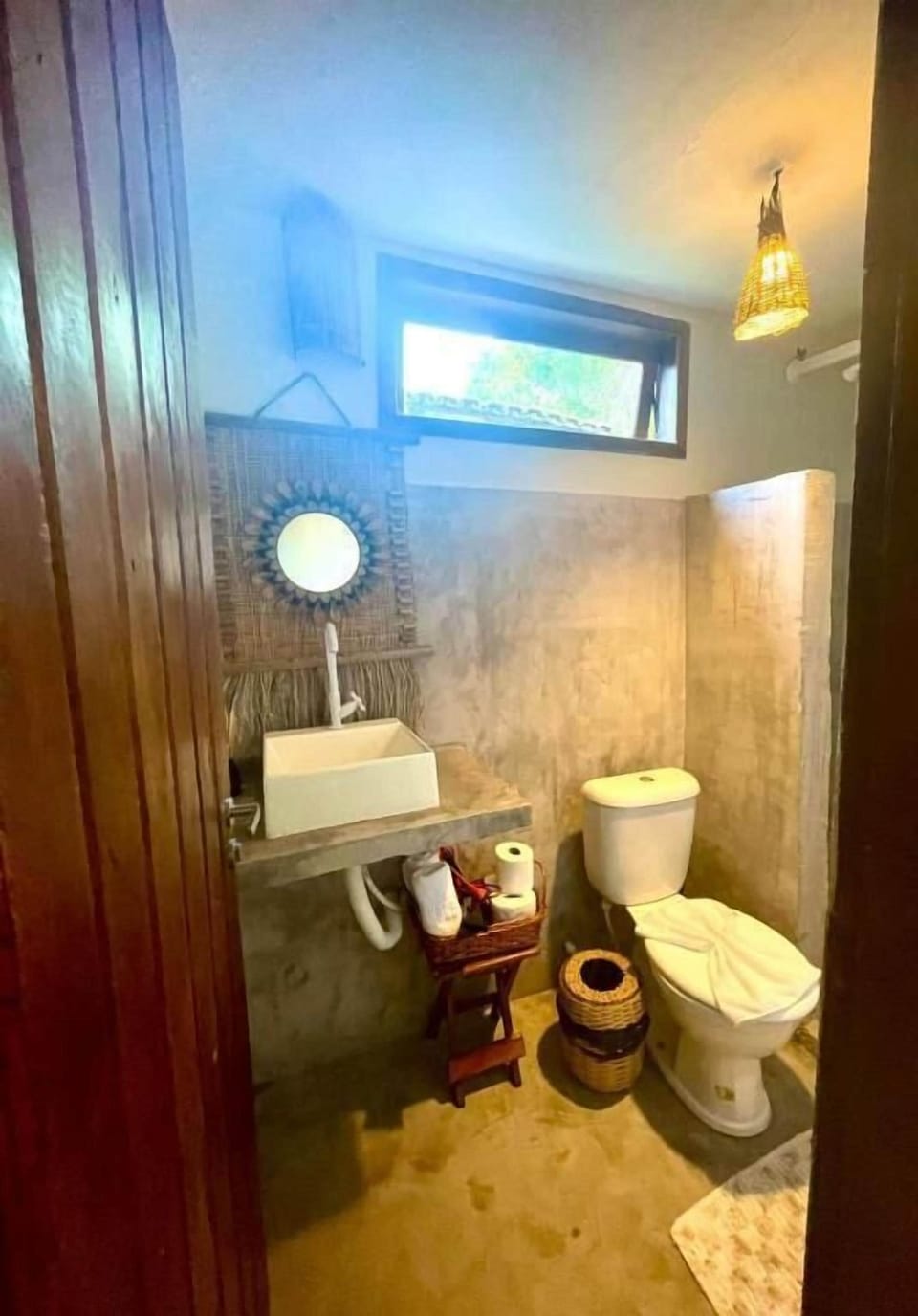 Free toiletries, hair dryer, soap, shampoo