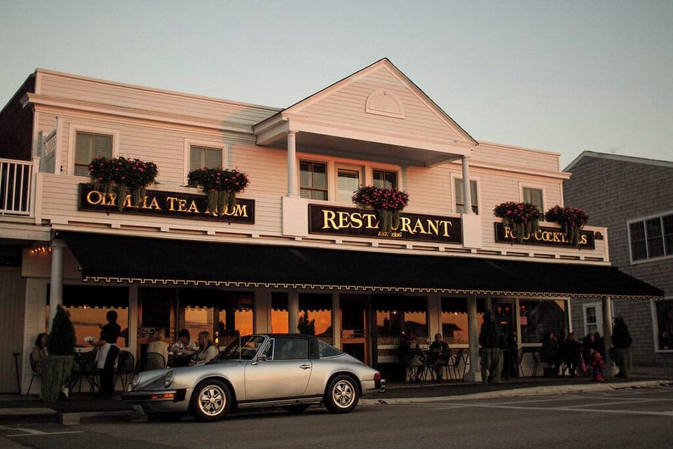 The apartment is located above the iconic  Olympia Tea Room.