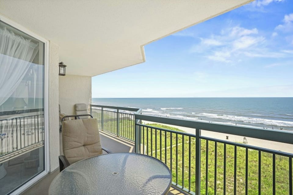 Grab a cup of joe and watch the waves coming in.