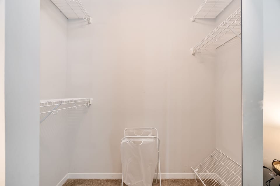 clothing storage and closet
