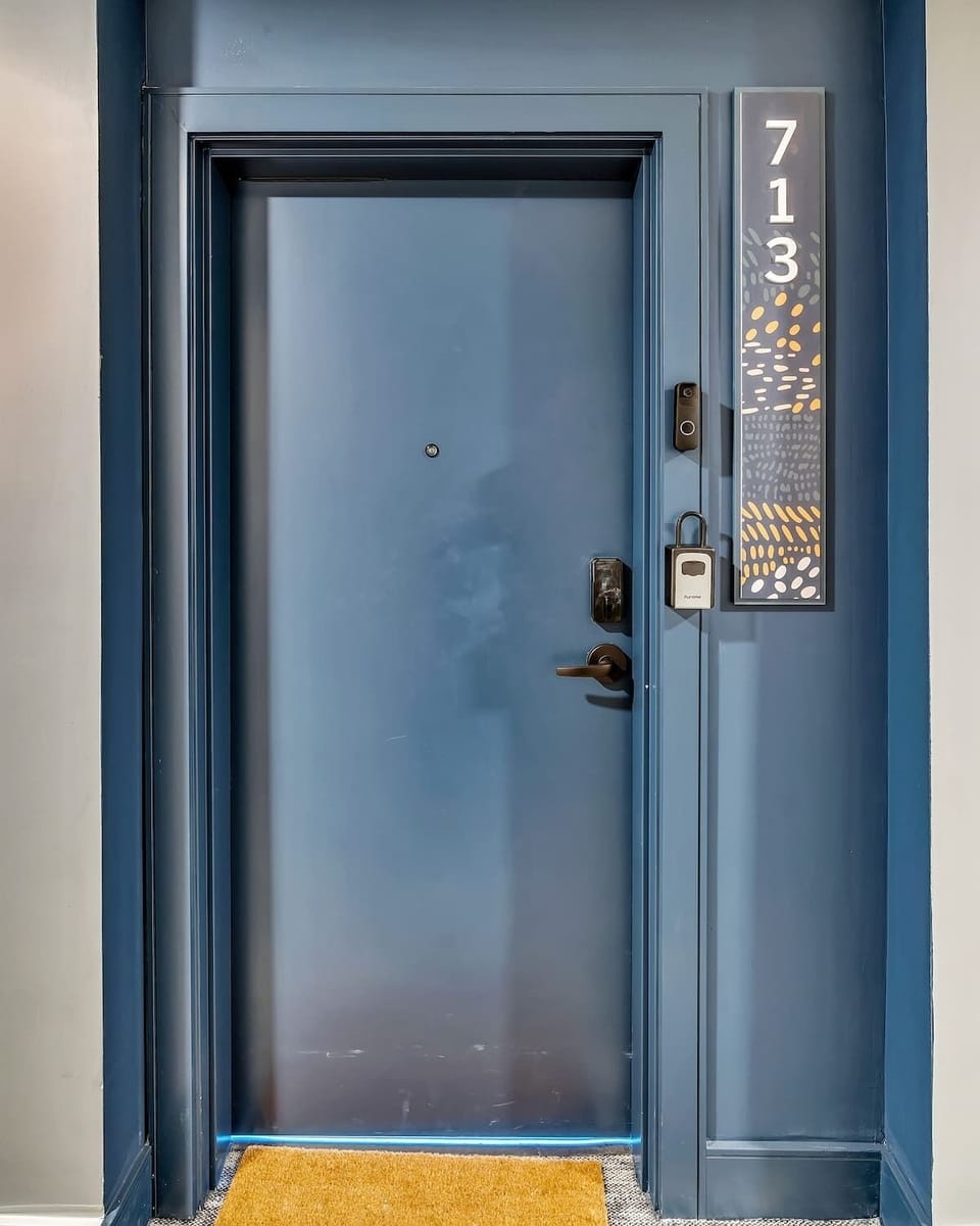actual unit photos with keyless entry