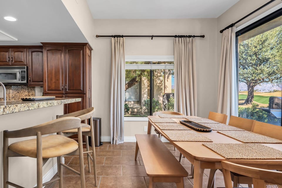 Dining area and kitchen adjacent