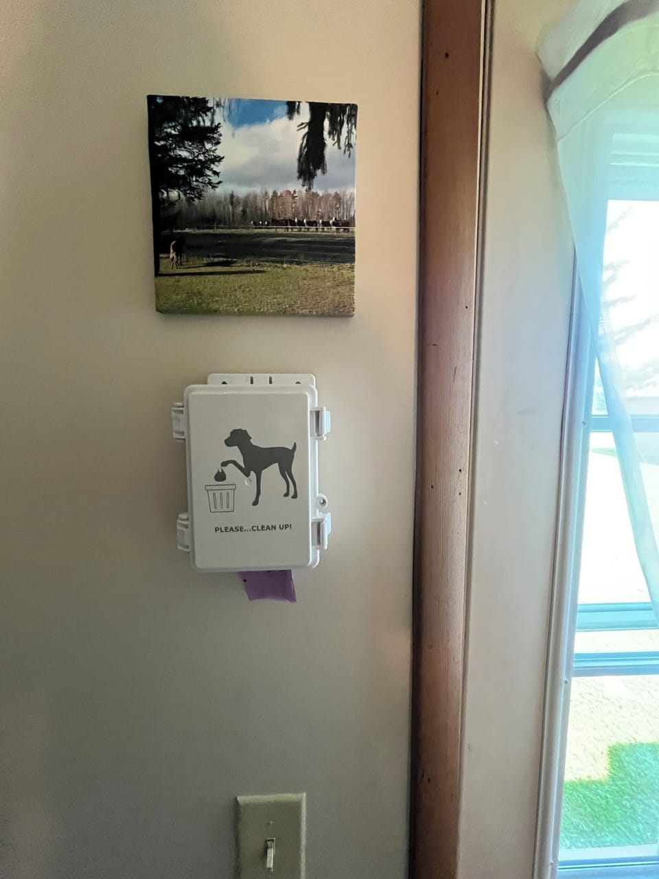 Poop bags are provided for you. Please pickup all poop or a fee may be applied.