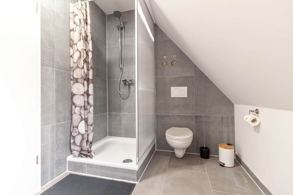 Bathroom with shower and toilet
