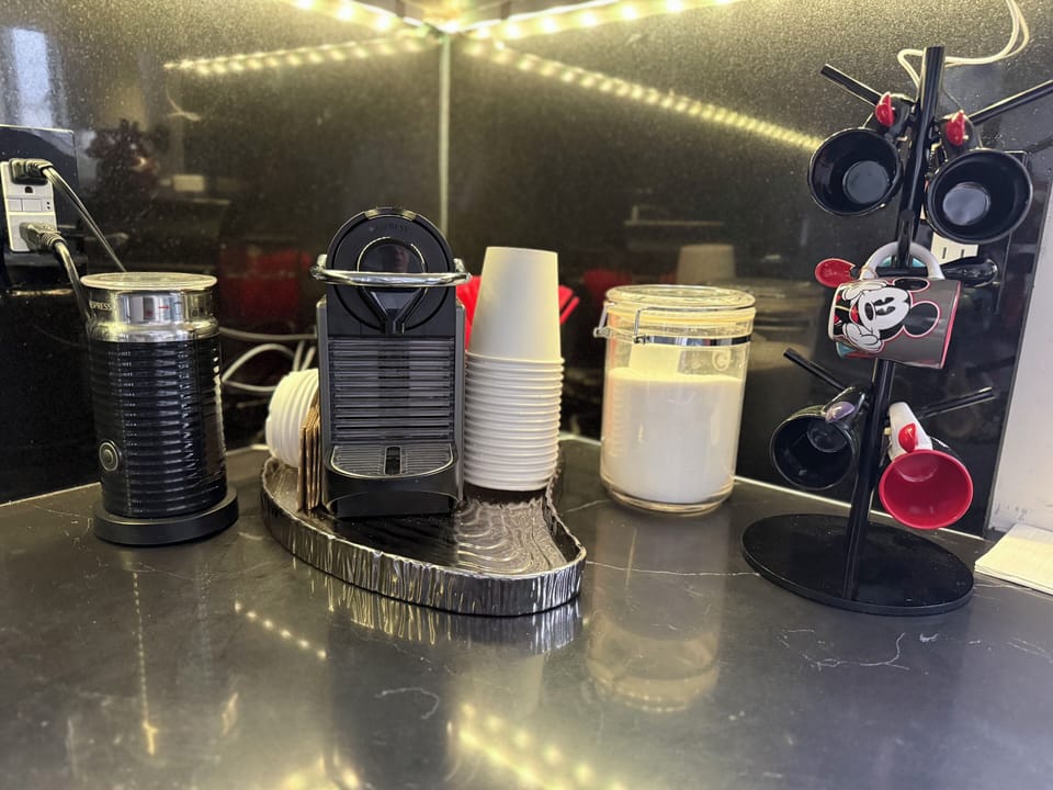 Nespresso nook with frother