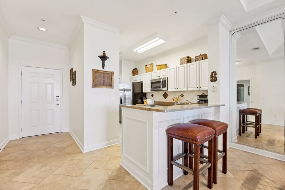 Entry and kitchen