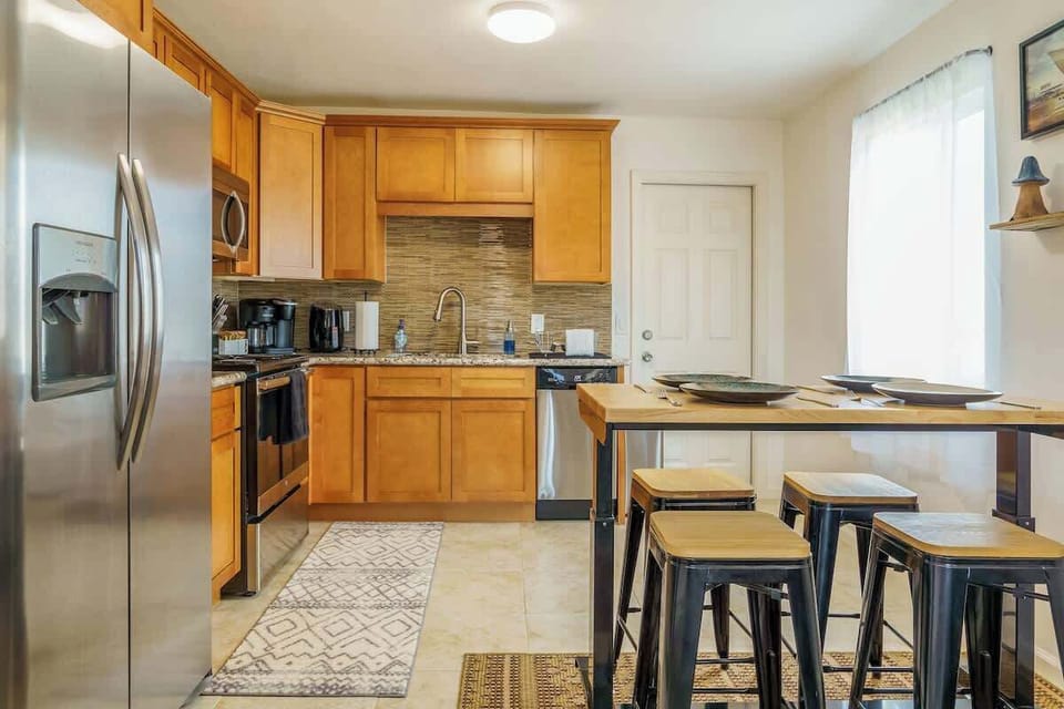 Whip up your favorite dish in our fully stocked kitchen