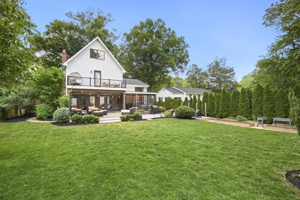 Enjoy the beautifully maintained private fenced-in backyard and deck with room for the young family members and dogs to roam.