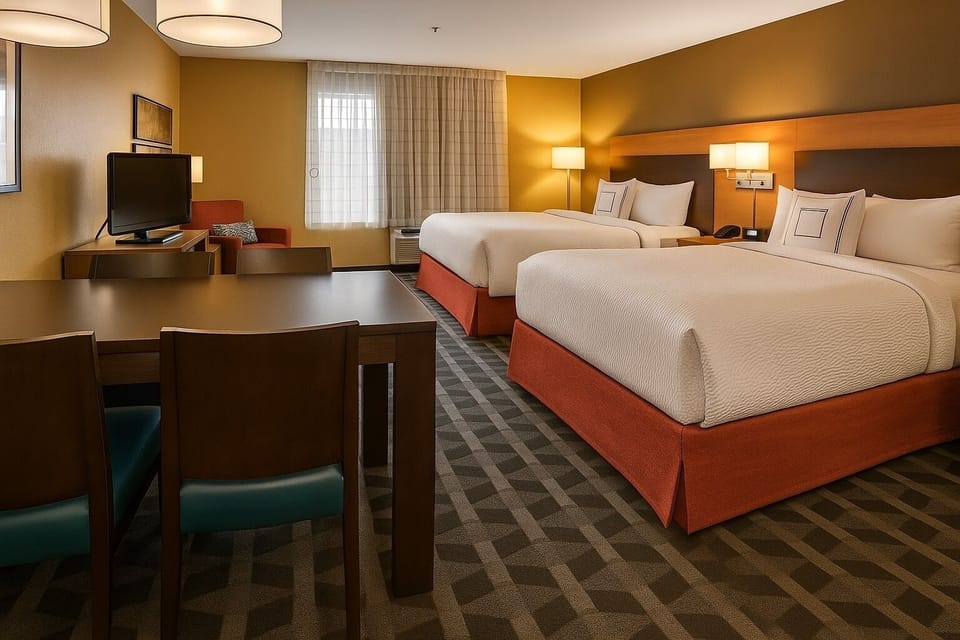In-room safe, desk, laptop workspace, iron/ironing board
