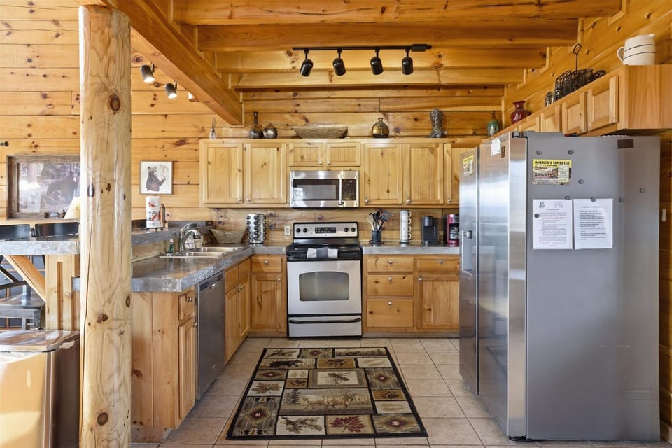 Fully equipped kitchen ready for home-cooked meals