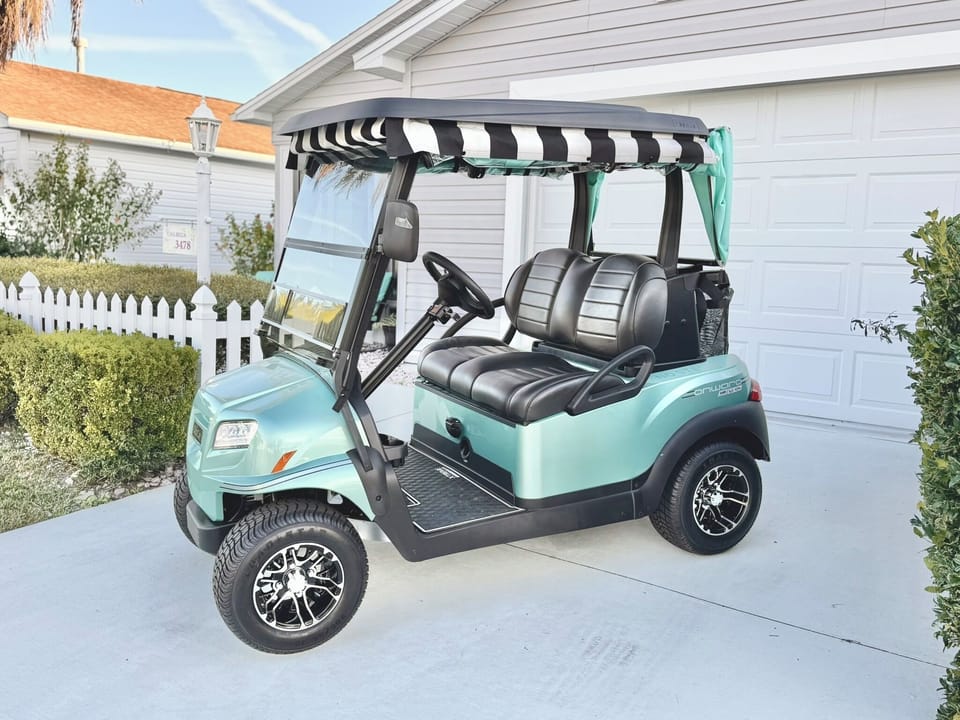 Electric 2-Seater Golf Cart for Guest Use!