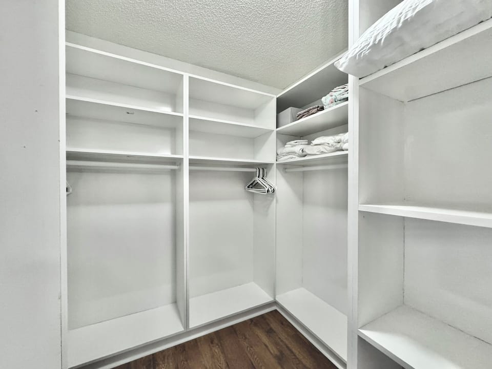 Organized Master Walk-in Closet 