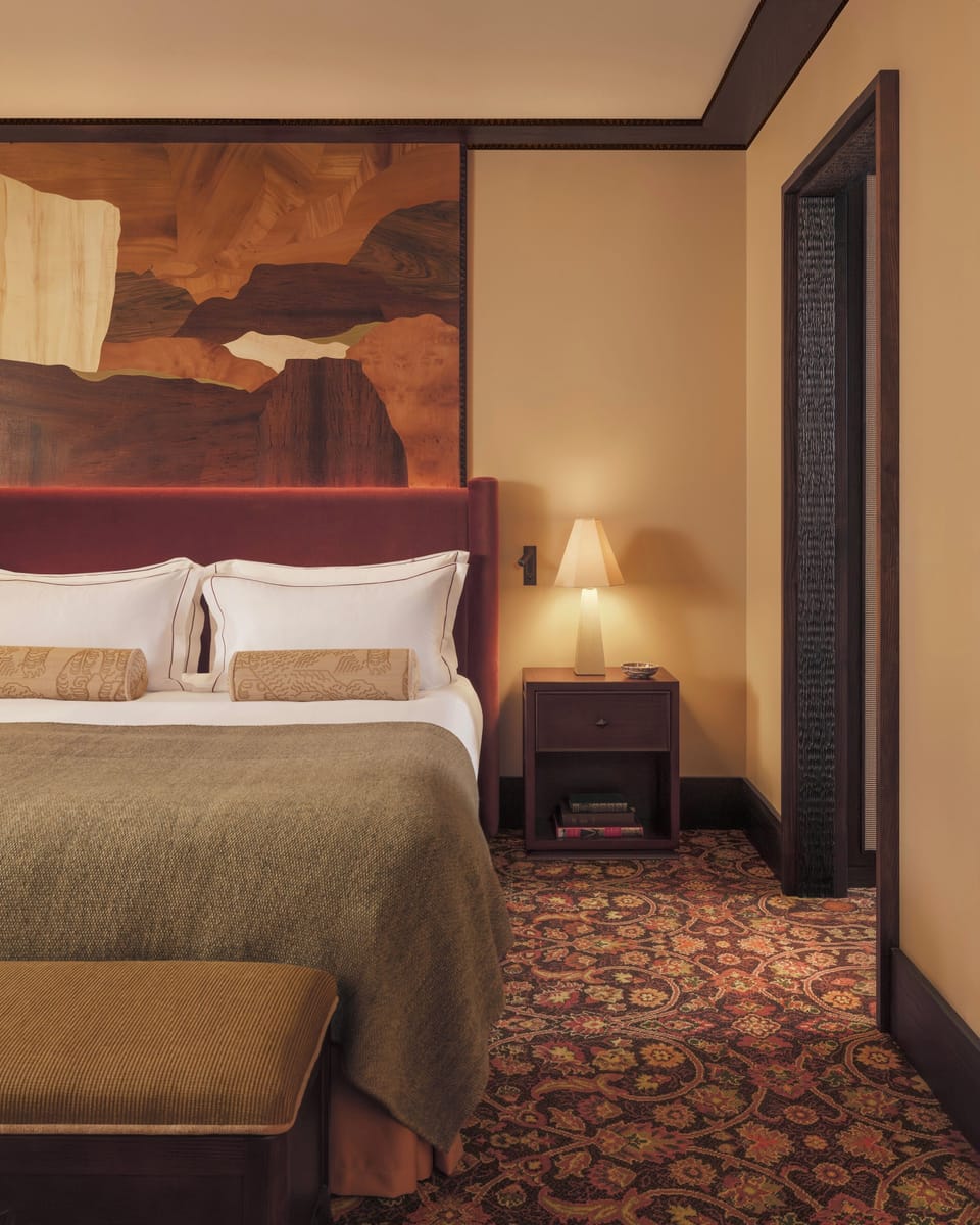 Premium bedding, memory foam beds, minibar (some free items)