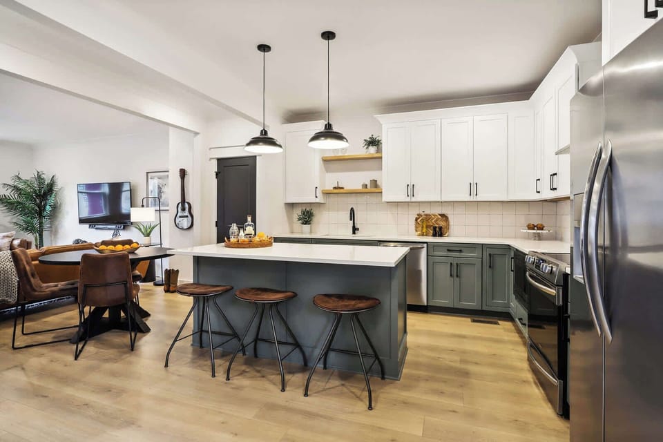 Unit B Kitchen | Fully Equipped Kitchen with Essential Cookware | First Floor