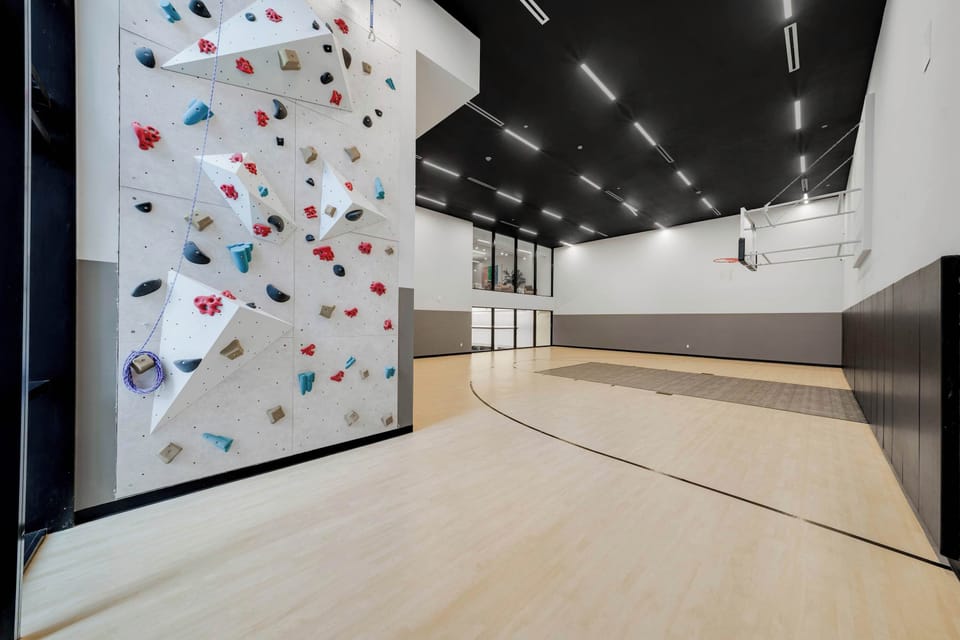 Whether you're a pro or just looking for a fun way to stay active, our building's rock wall is a guest favorite