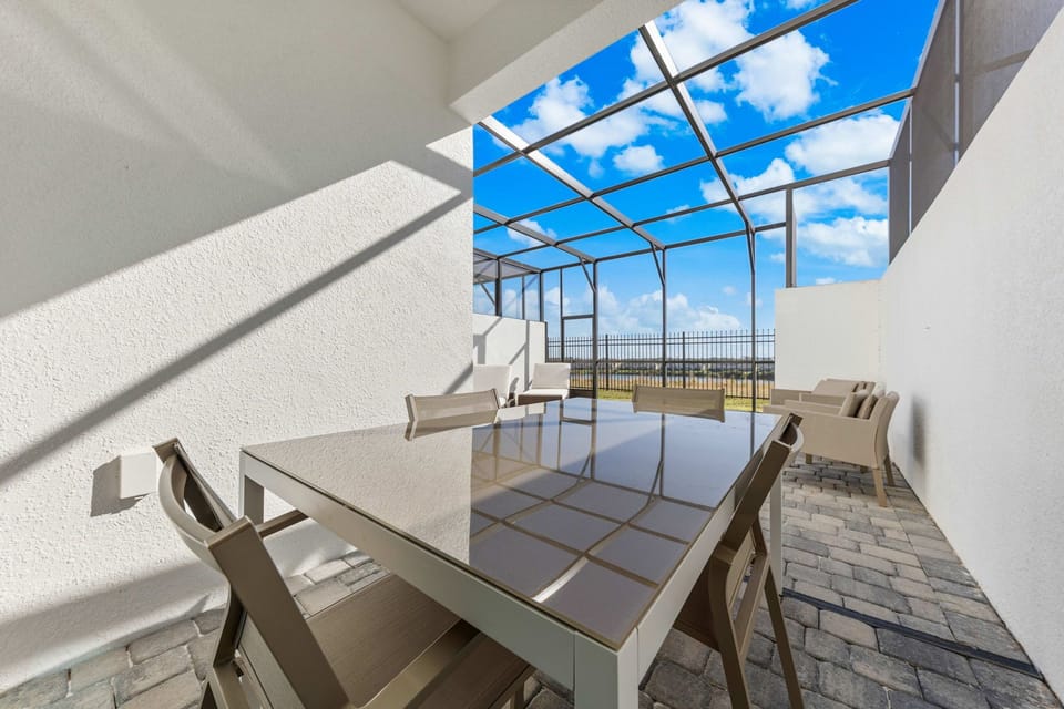 Dine al fresco and savor every meal in your private outdoor space