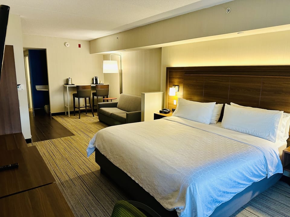 Suite, 1 King Bed with Sofa bed | Desk, laptop workspace, blackout drapes, iron/ironing board