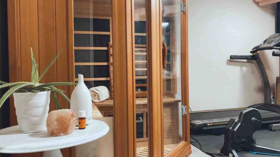 Enjoy a workout and a sauna.  We also have a cold tub available upon request.