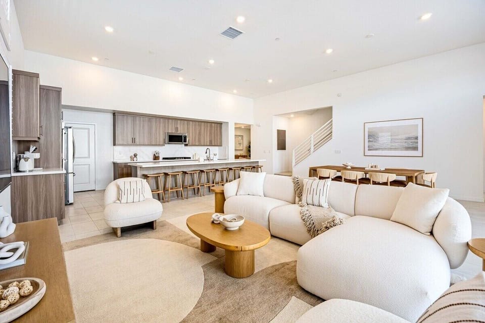 Bright open spaces where everyone can hang out together.