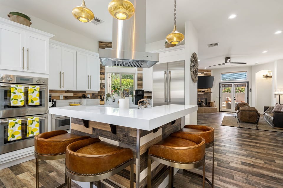 Bright open-concept kitchen perfect for cooking and entertaining.