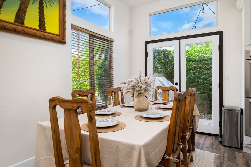 Dining table for six