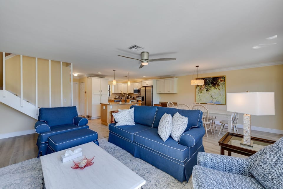 Expansive living room on first level